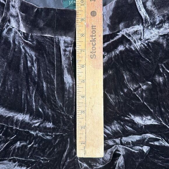 J Crew Women’s Size 12 Favorite Fit Wide Leg Pants Black Velvet Soft Stretch NWT - Picture 9 of 9